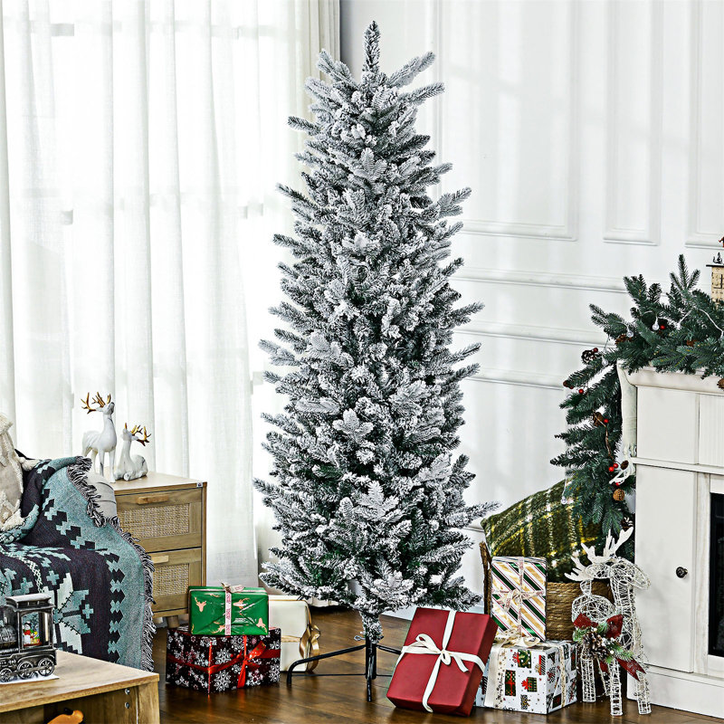 Arbre de Noël artificiel enneigé 6 pi de haut