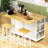 Rolling Kitchen Island with Storage Cabinet and Power Outlet
