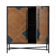 Armoire de rangement moderne avec motif géométrique