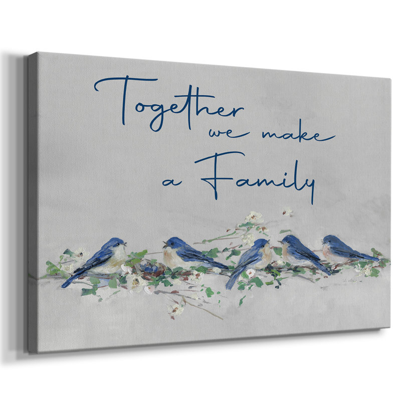 Famille Bluebird - Cavas enveloppés de galerie, 8 x 12