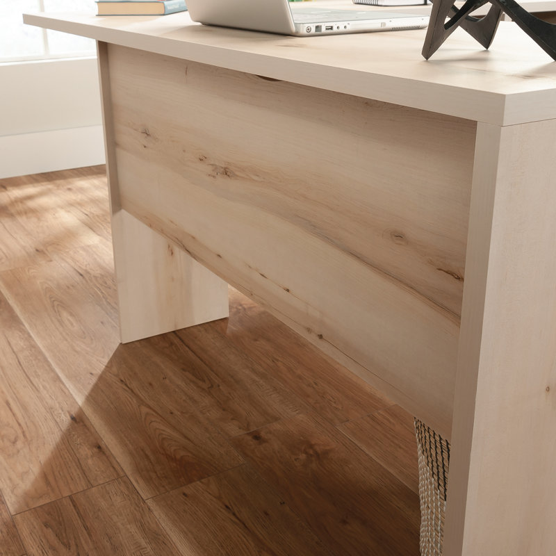 L-Shaped Executive Desk, Pacific Maple