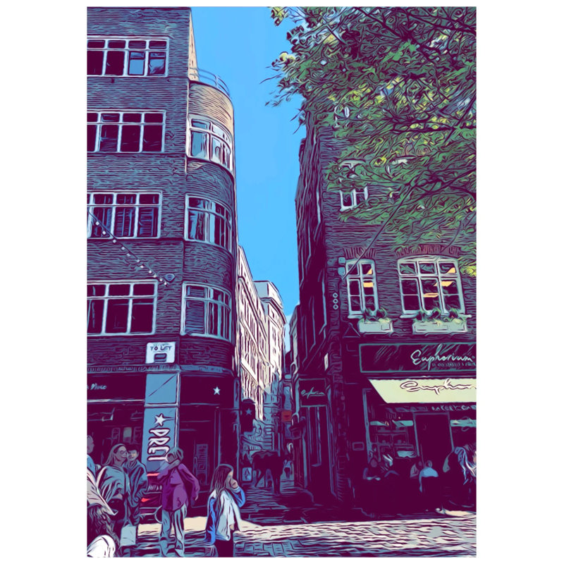 St Christopherâ€™s Place West End Art Print, 42 cm H x 30 cm W