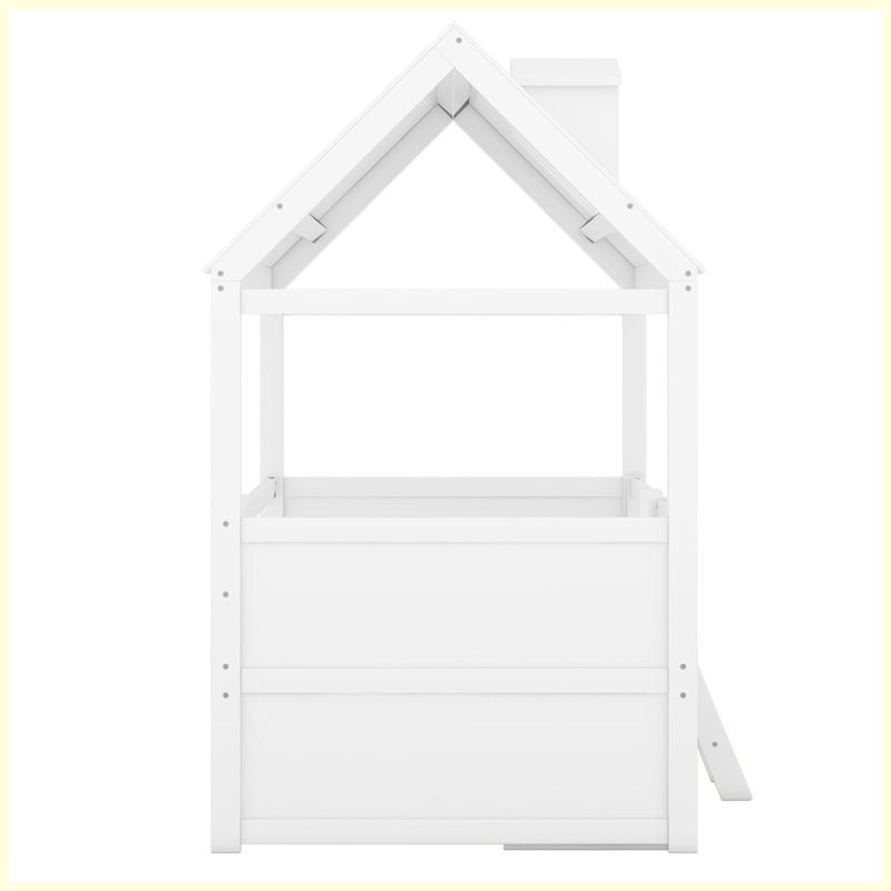 Structure de lit Modern, Lit simple, Blanc