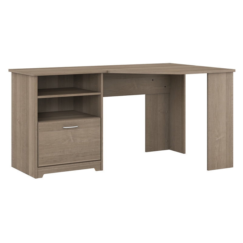 Bureau d'angle réversible Huckins, Gris cendré