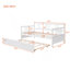 Lit de jour en bois avec lit gigogne simple