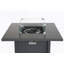 Table de foyer d'extérieur en acier avec couvercle H 25 po x l 30 po