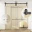Ensemble de quincaillerie de porte de grange double porte pliante bi-pliante-88363671