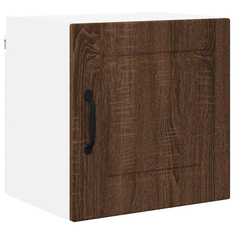 Vidaxl Kitchen Wall Cabinet Brown Oak 40 X 31 X 40 Cm Engineered Wood, 40cm H x 40cm W x 31cm D, Brown Oak