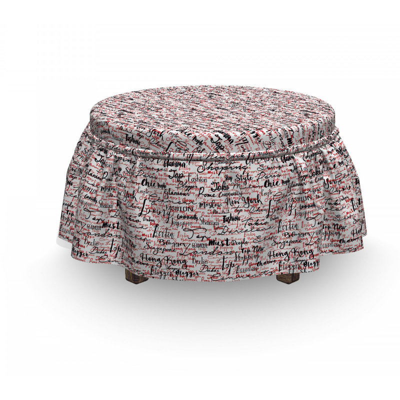 Box Cushion Ottoman Slipcover
