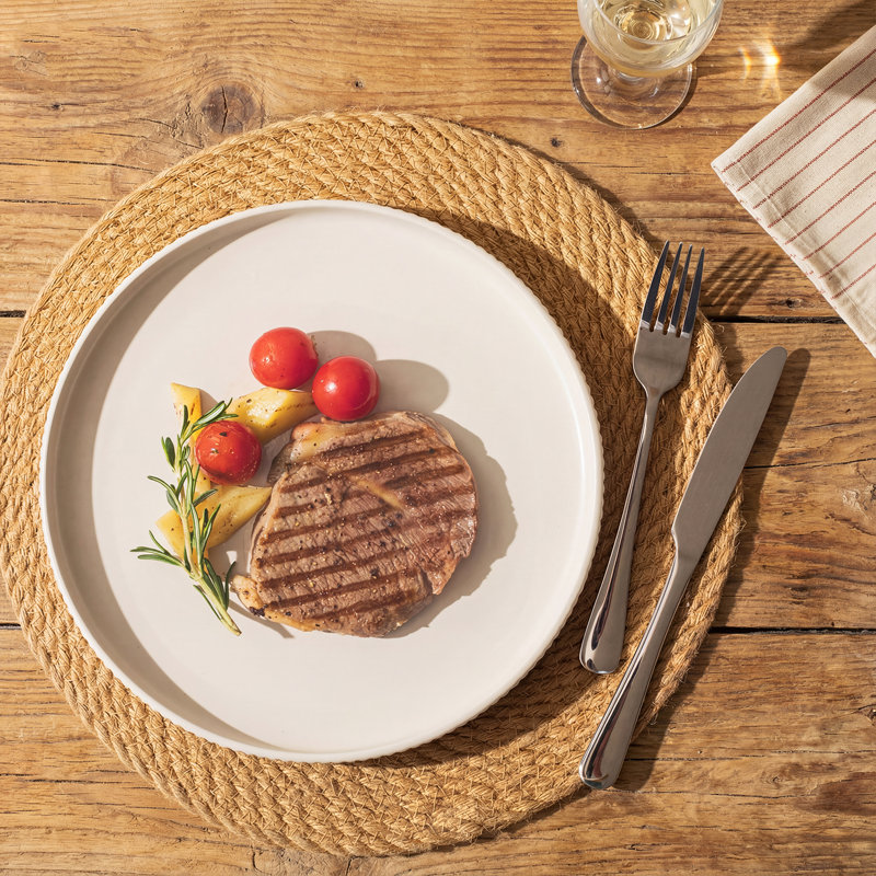 Ensemble de 12 assiettes et bols en grès, service de vaisselle pour 4
