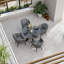 Aspen 120cm Round Dining set with rope chairs 