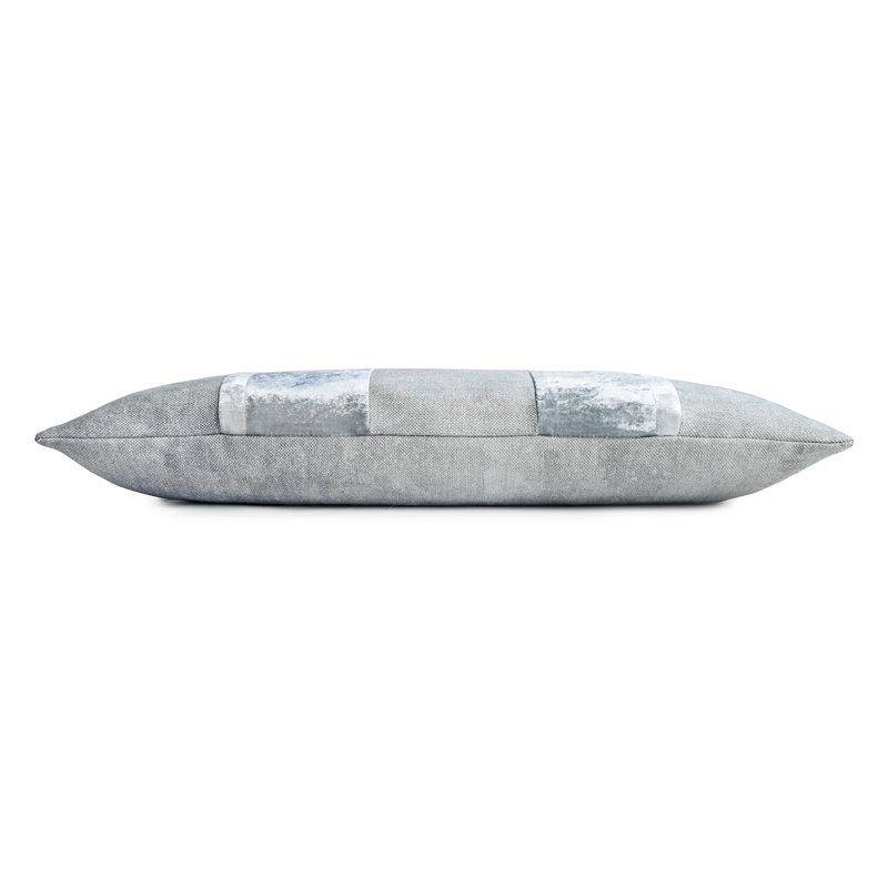 Stripe Lumbar Pillow Cover & Insert, 12" x 24", Seaglass