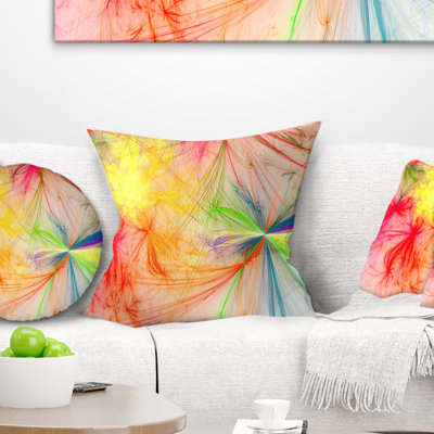 Christmas Fireworks Abstract Printed Pillow