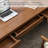 Simple Nut-Brown Solid Wood Pine Rectangle Desk-740631407