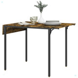 Industrial Folding Dining Table For 2 To 4