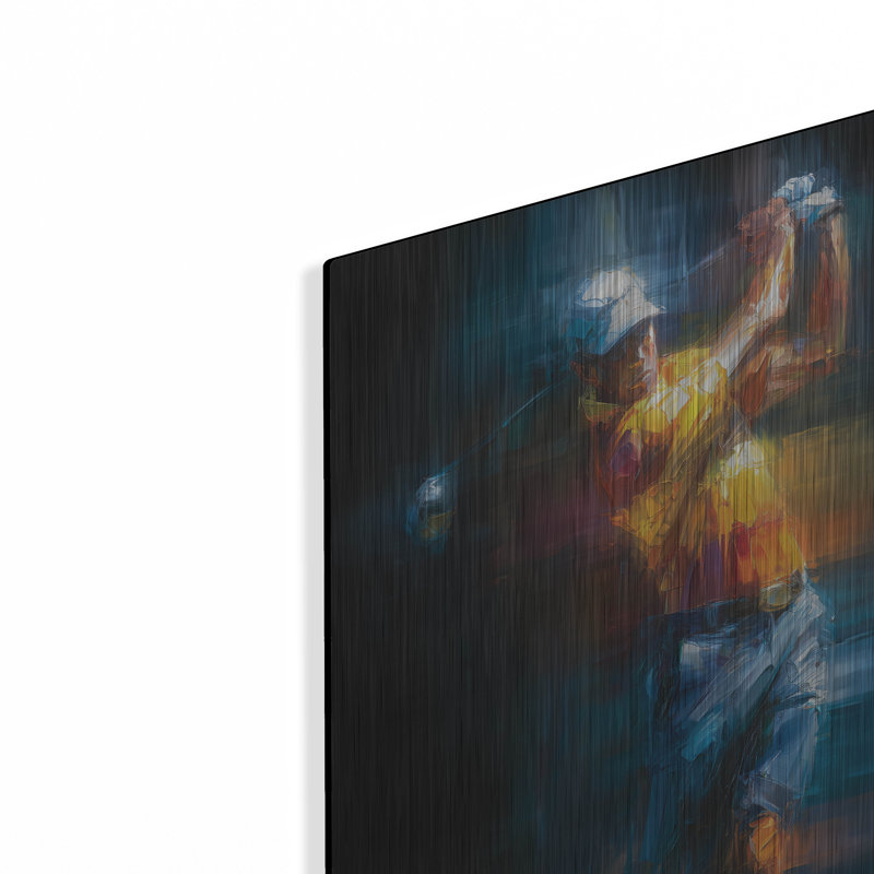  «Golf Legend 2» par Ann Klee, art mural en métal, 16 po x 24 po