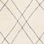 Tapis noir / crème en laine touffeté à la main à motif géométrique Seaton-607103168