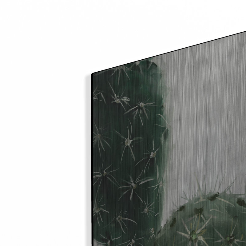 Art mural en métal Union Rustic «Cactus» par Svetlana Aleynikova, H 24 po x l 16 po
