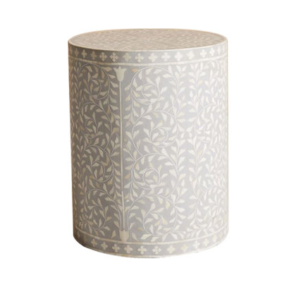 Solid + Manufactured Wood Accent Stool