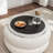 Upholstered Round Storage Ottoman-521645662