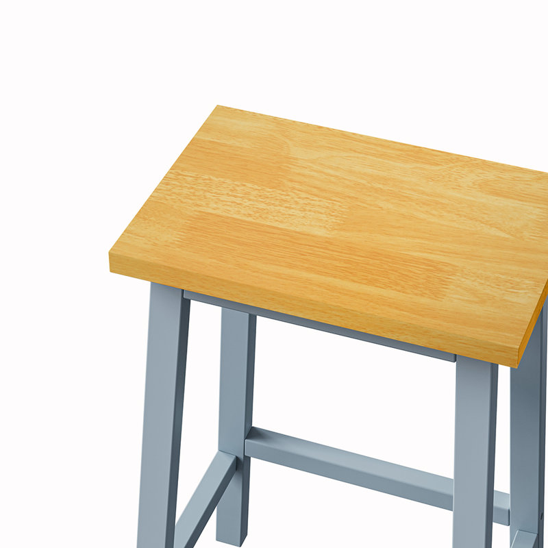 Ensemble de 2 chaises de bar de 25,6 po de hauteur, Bleu