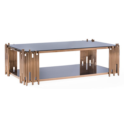 Fortney Glass Top Coffee Table