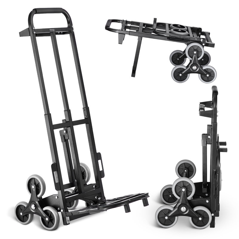 Chariot d'escalade robuste pour camion à main pliable 460 lb 6 roues