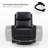 Chikako Genuine Leather Swivel Rocker Manual Recliner-78550774