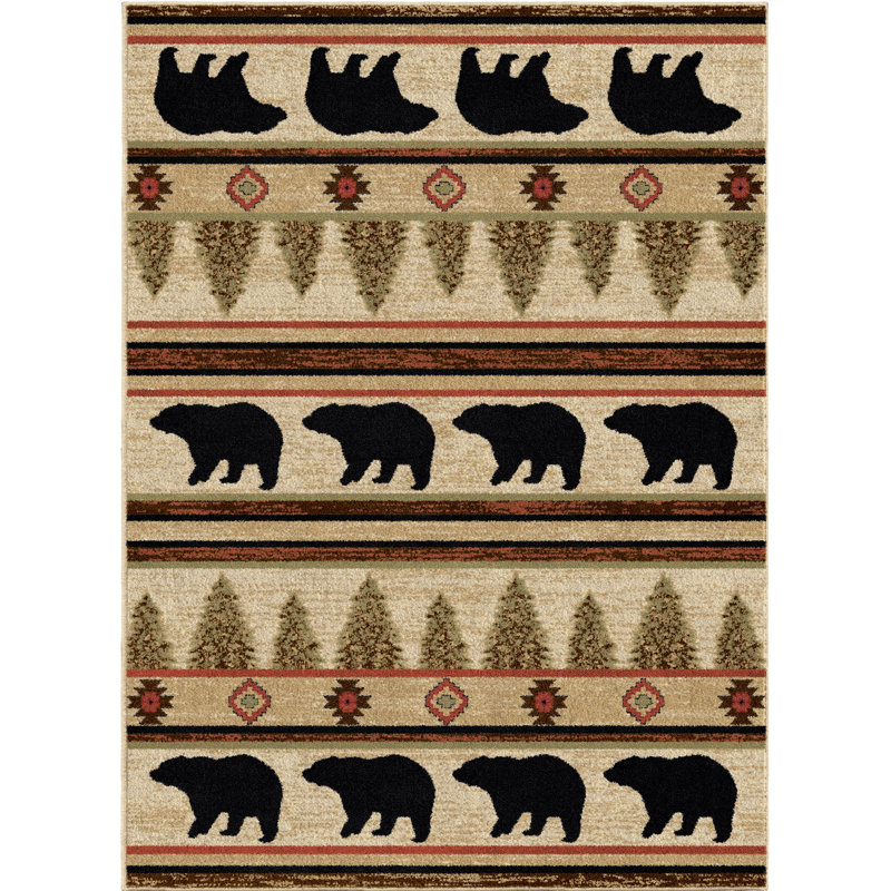 Tapis Haysi Southwestern, 3 pi 11 po x 5 pi 3 po