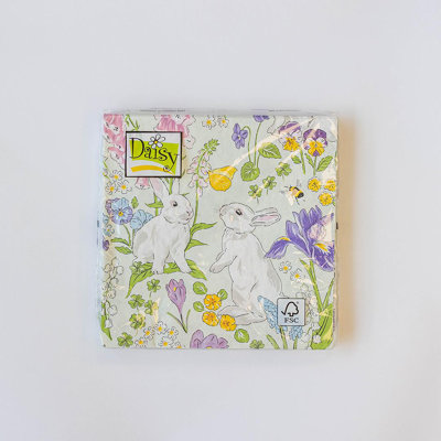 Ensemble de 20 serviettes de printemps et de fleurs