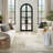 Quam Abstract Modern Machine Woven Area Rug in Cream/Gray-51842209