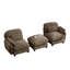 Canapé modulable 2 places avec un pouf-1775382510