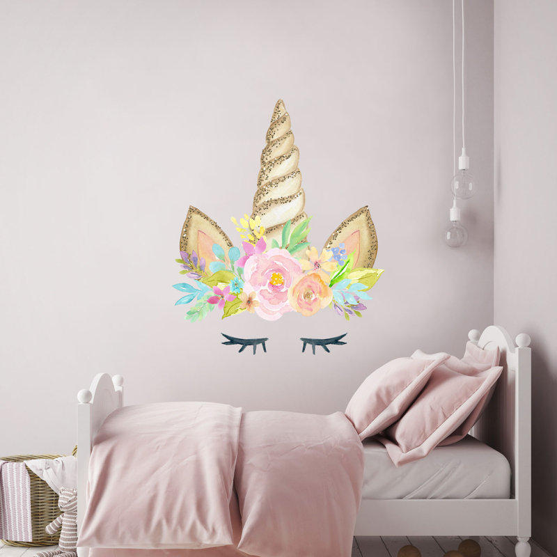 Unicorn Horn Wall Sticker, 42cm H x 35cm W