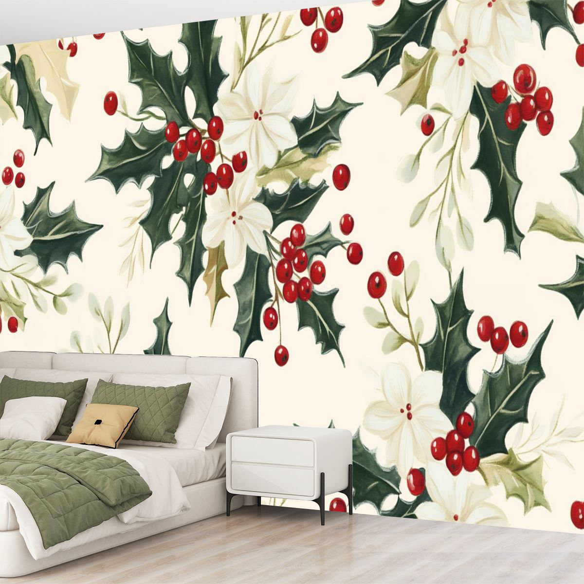 The Holiday Aisle® Peel and Stick Canvas Wallpaper Wall Mural Vintage ...