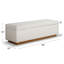 Banc de rangement rembourré 60 po Modern-658760532