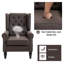 Afton Upholstered Wingback Chair-1832376871