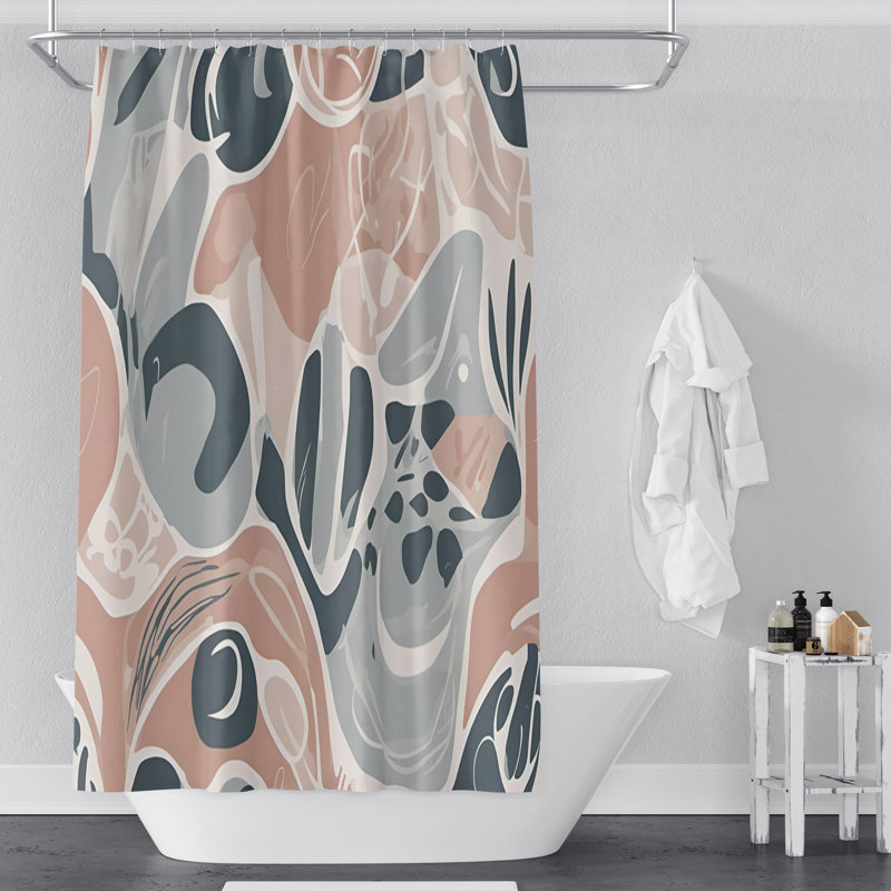 Heideman Abstract Shower Curtain, 72" H x 70" W