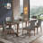 Simple Vintage Green Rock Slab Dining Table-1789304387