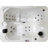 American Spas 110 Volt Rectangle Hot Tub in White