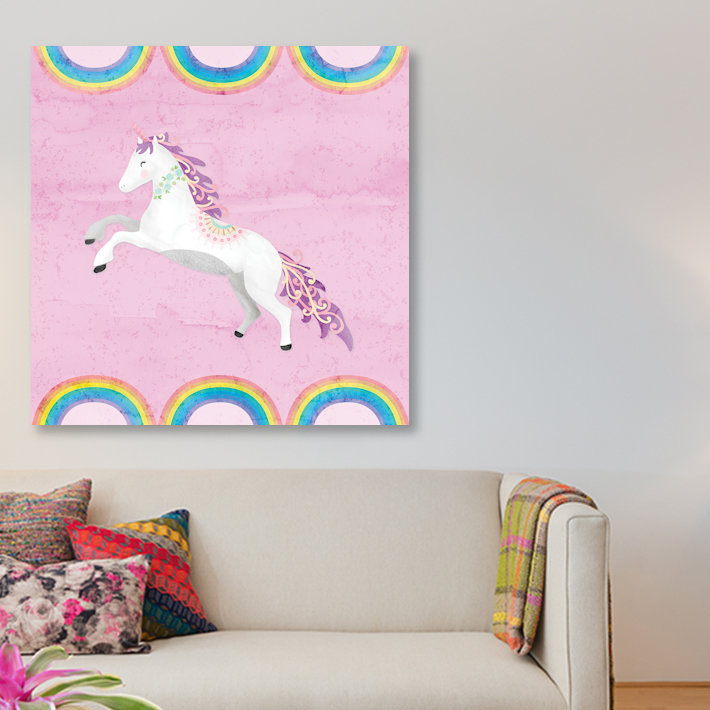 « arc-en-ciel », art sur toile, H 12 po x l 12 po x P 1,5 po, Toile tendue