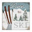 «Live To Ski», art nautique rustique par Elizabeth Tyndall-105427189-105427185