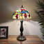 Lampe de table Berngard avec ampoules DEL en vitrail incluses H22 po