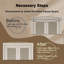 Double 1-Lite Glass Door Solid Manufactured Wood Bi-Fold Door With Installation Hardware Kit(Closet,Pantry)-107787904