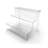 Acrylic Risers 11.8" W x 8.5" D Three-Tier Acrylic Step Display Jewelery Display Decoration