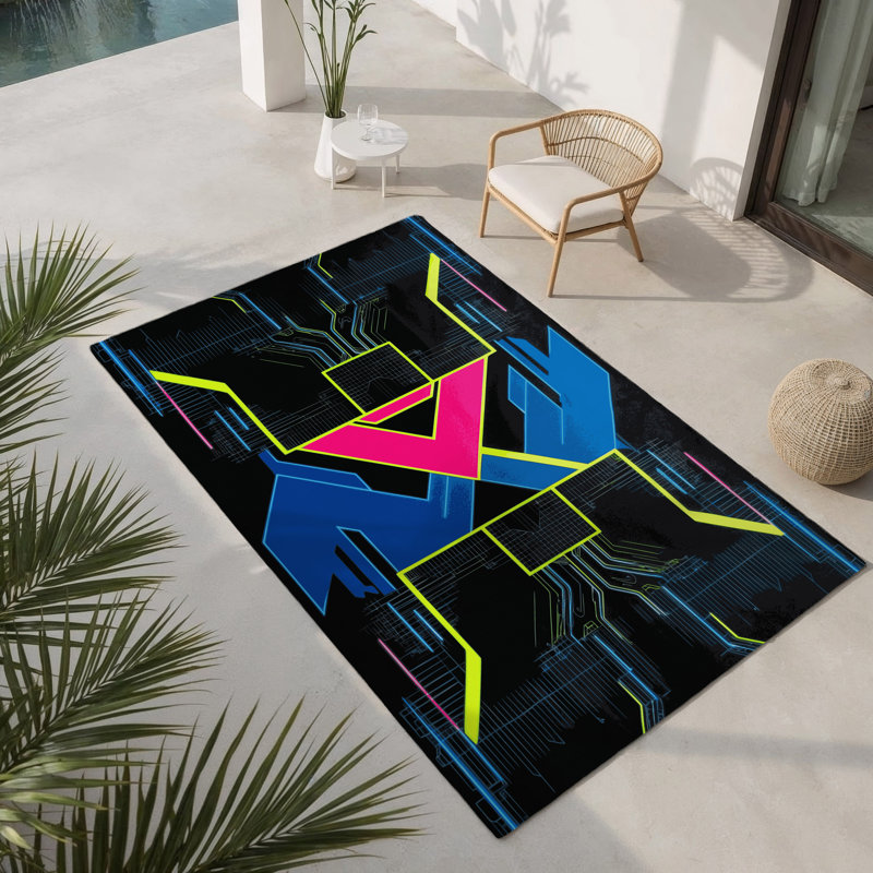 Urban Spectrum Indoor And Outdoor Area Rug, Rectangle 1'6" x 2'6"