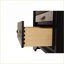 Ensemble de chambre à coucher 5 grands lits avec rangement en bois d'ingénierie noir traditionnel | Noir | Bois