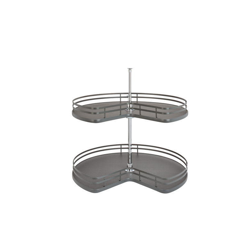 Plateau tournant à 2 tablettes Rev-A-Shelf, Satin