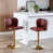 Burgundy Seat/Gold Frame
