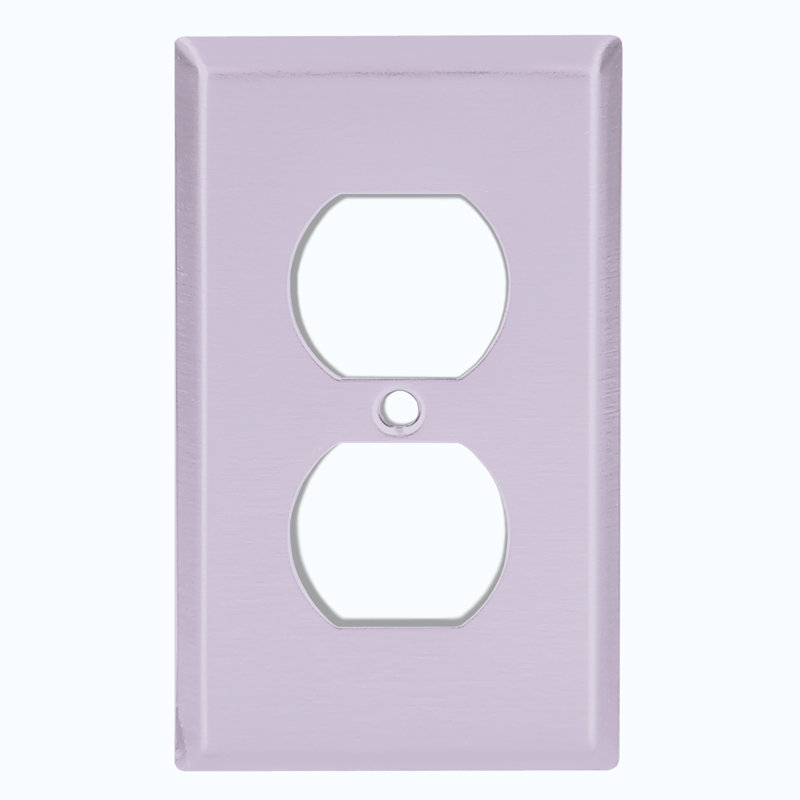 Plain Pastel Purple 1 - Gang Duplex Outlet Standard Wall Plate