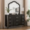 Commode 9 tiroirs avec miroir Seabliss